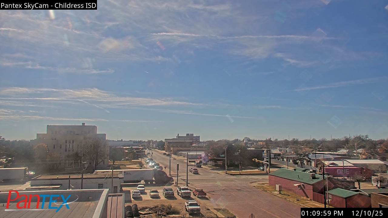 Thumbnail for current weather camera view from Childress ISD in Childress, Texas