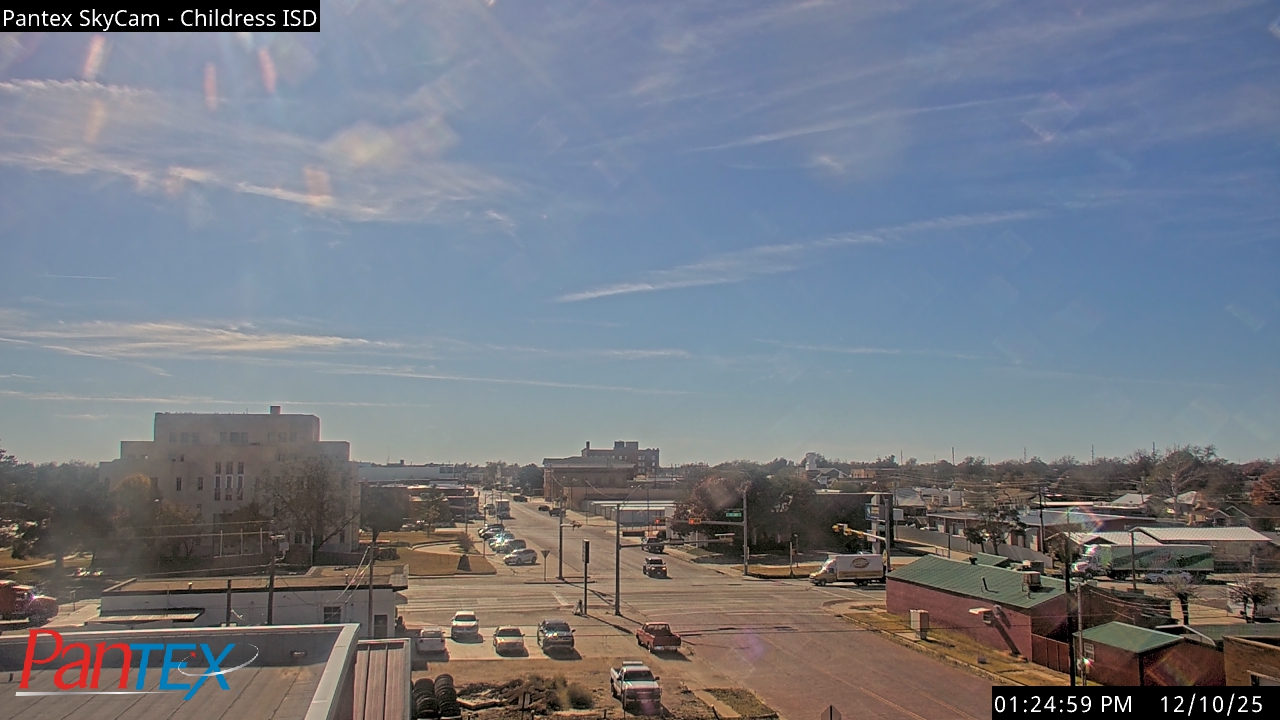 Thumbnail for current weather camera view from Childress ISD in Childress, Texas
