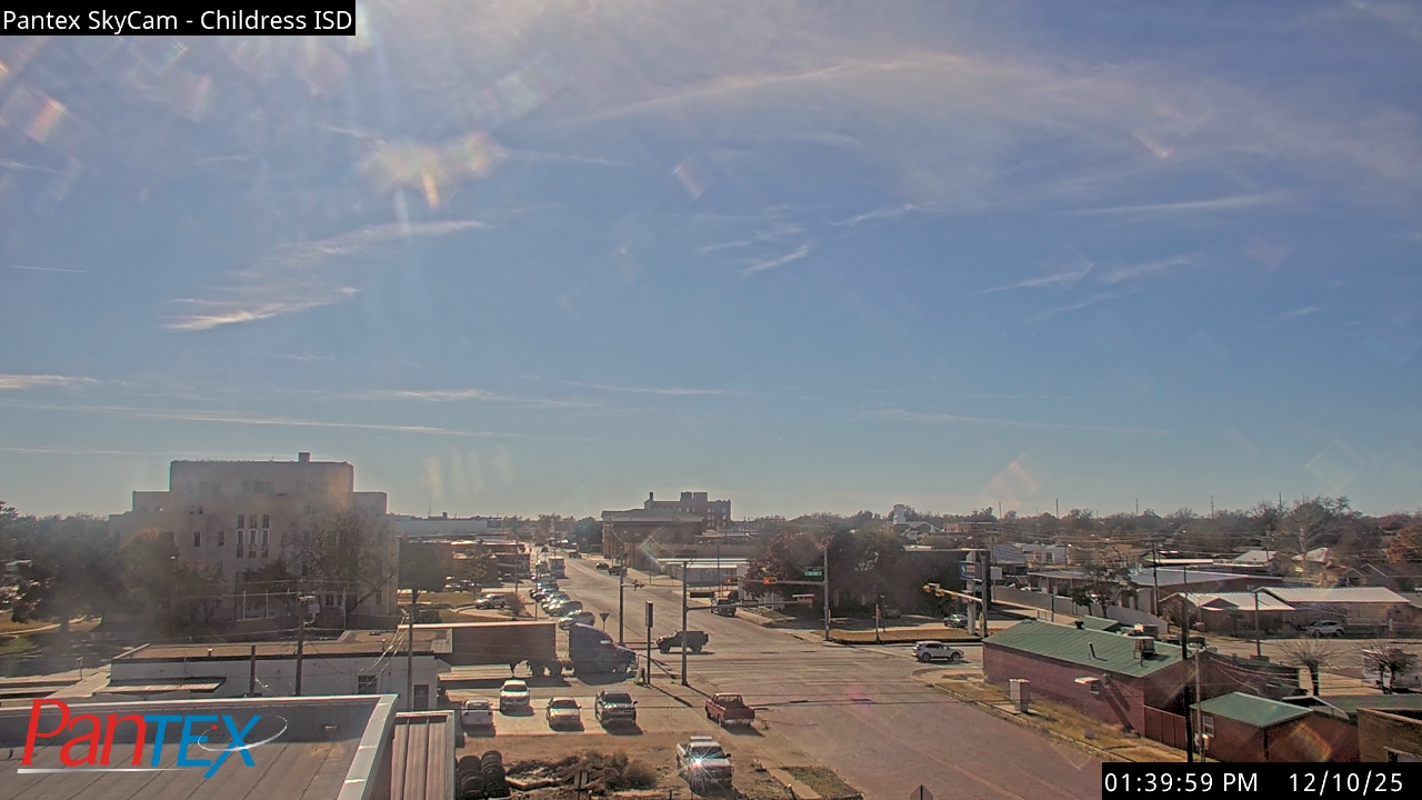 Thumbnail for current weather camera view from Childress ISD in Childress, Texas