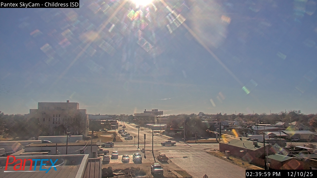 Thumbnail for current weather camera view from Childress ISD in Childress, Texas