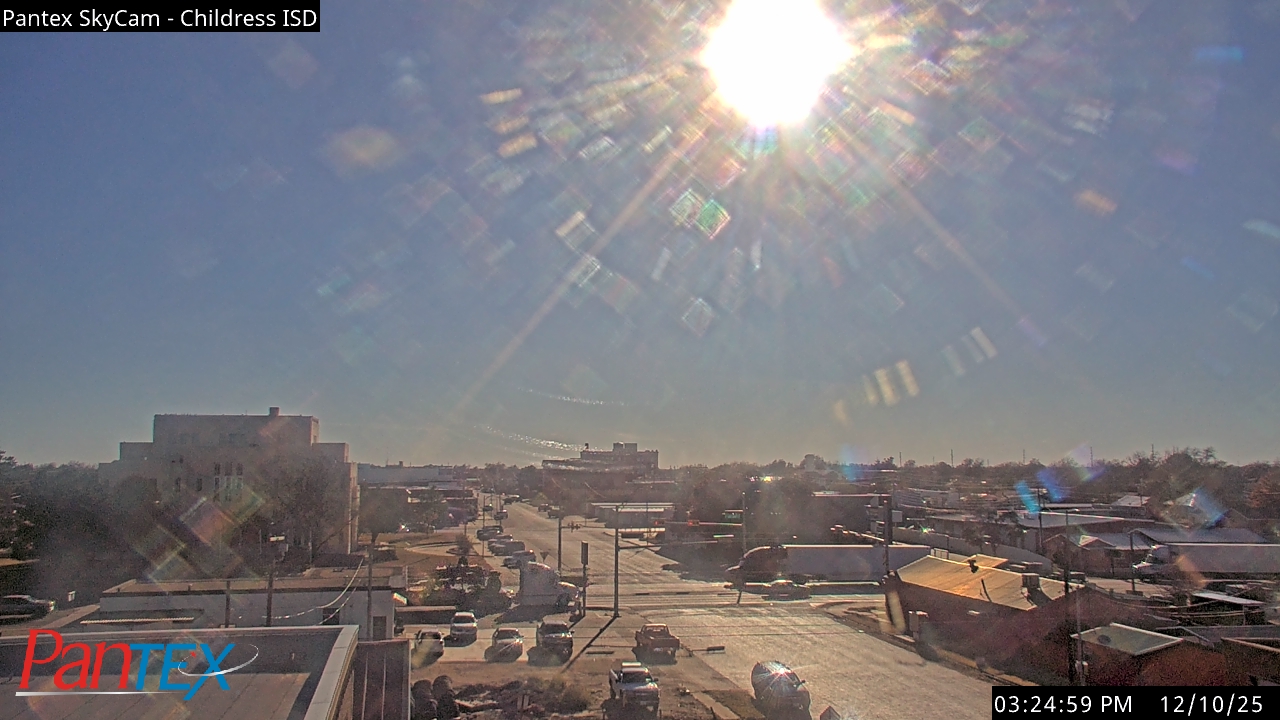 Thumbnail for current weather camera view from Childress ISD in Childress, Texas