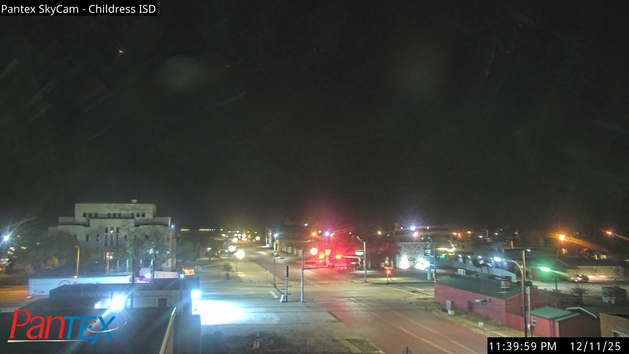 Thumbnail for current weather camera view from Childress ISD in Childress, Texas