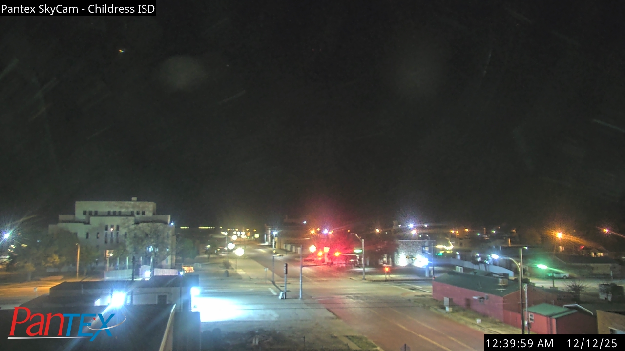 Thumbnail for current weather camera view from Childress ISD in Childress, Texas