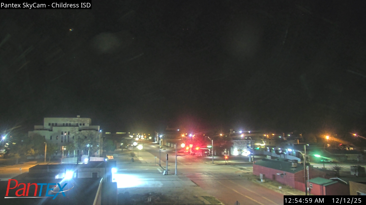 Thumbnail for current weather camera view from Childress ISD in Childress, Texas