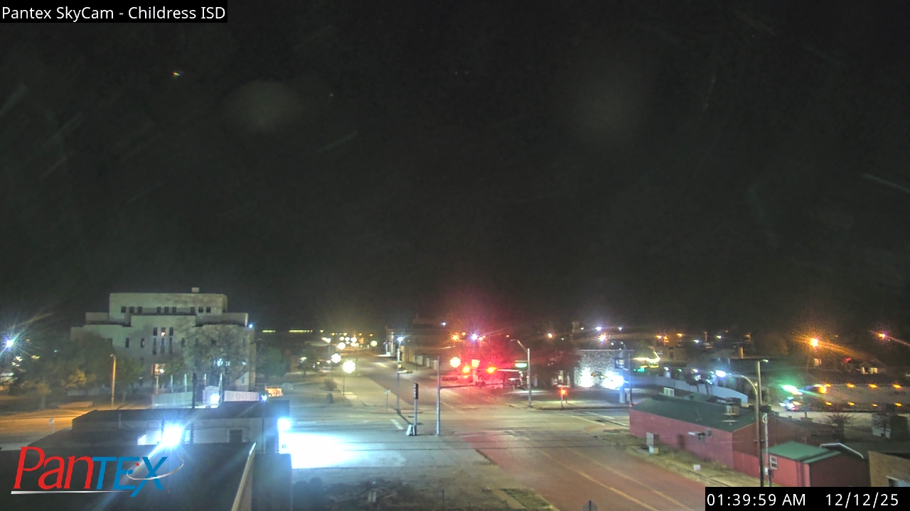 Thumbnail for current weather camera view from Childress ISD in Childress, Texas