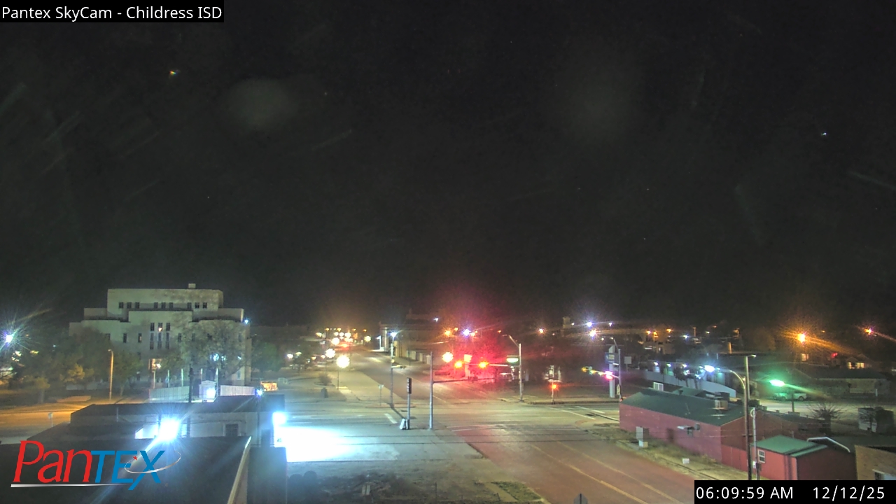 Thumbnail for current weather camera view from Childress ISD in Childress, Texas