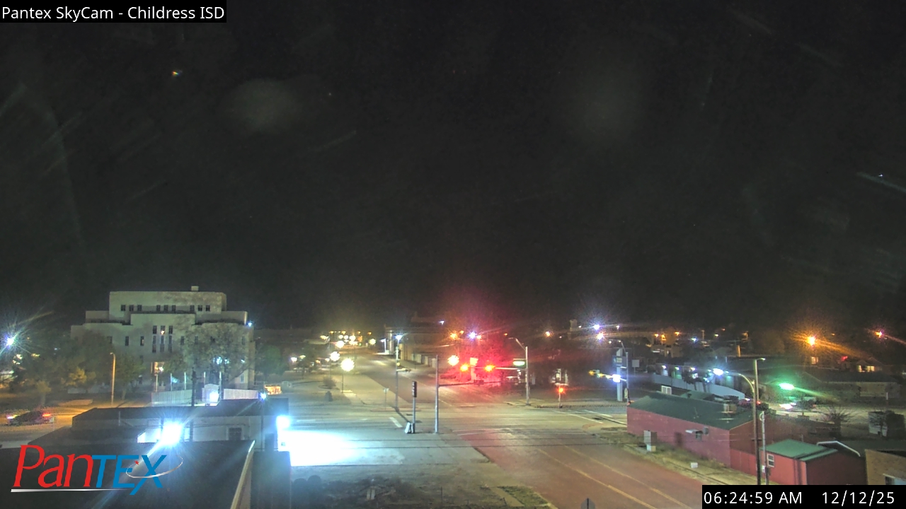 Thumbnail for current weather camera view from Childress ISD in Childress, Texas