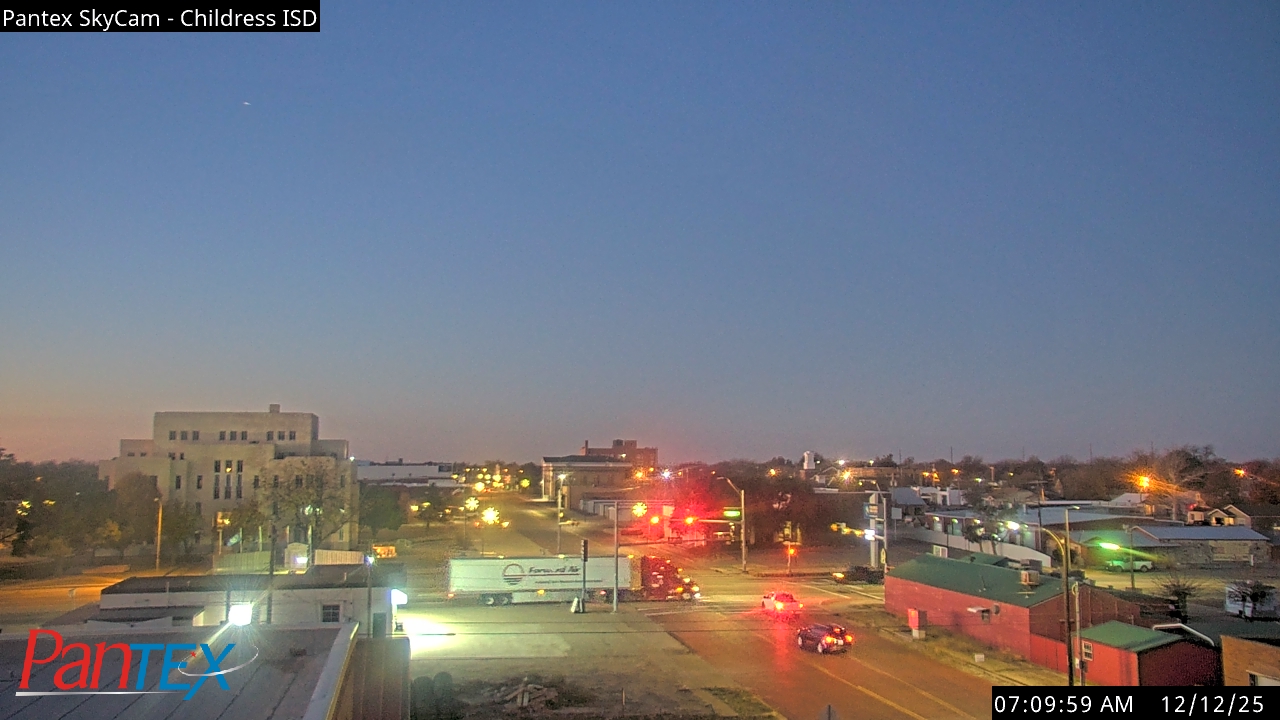 Thumbnail for current weather camera view from Childress ISD in Childress, Texas