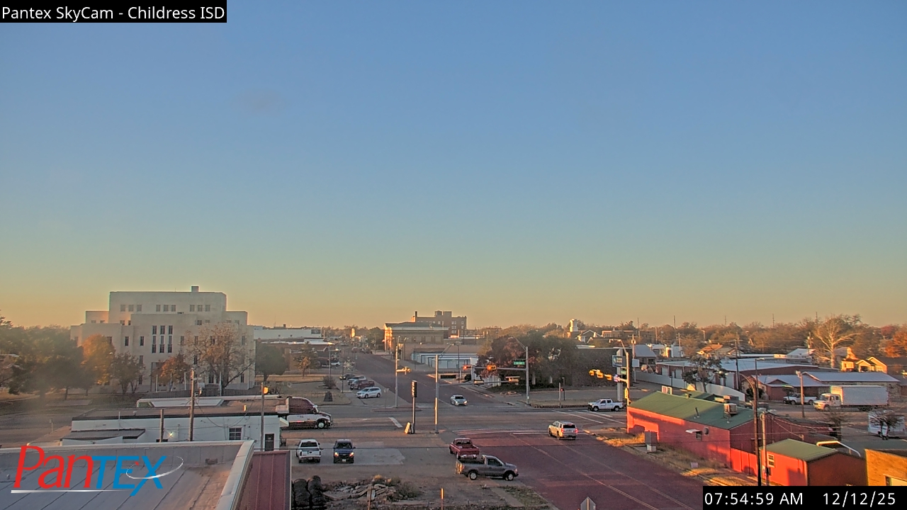 Thumbnail for current weather camera view from Childress ISD in Childress, Texas