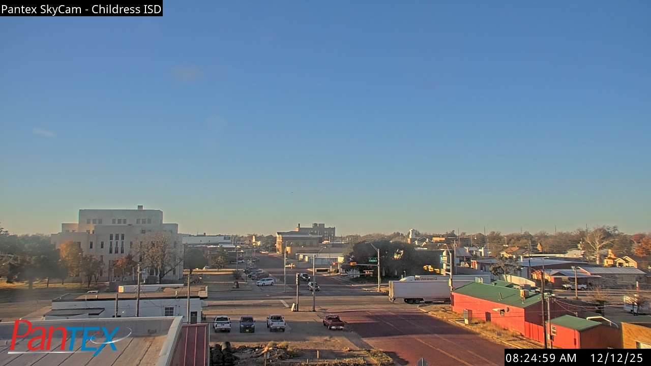 Thumbnail for current weather camera view from Childress ISD in Childress, Texas