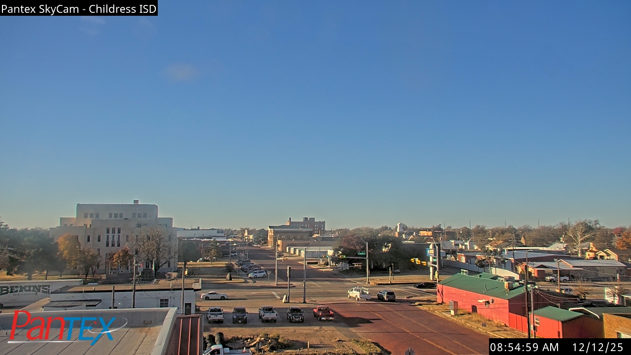 Thumbnail for current weather camera view from Childress ISD in Childress, Texas