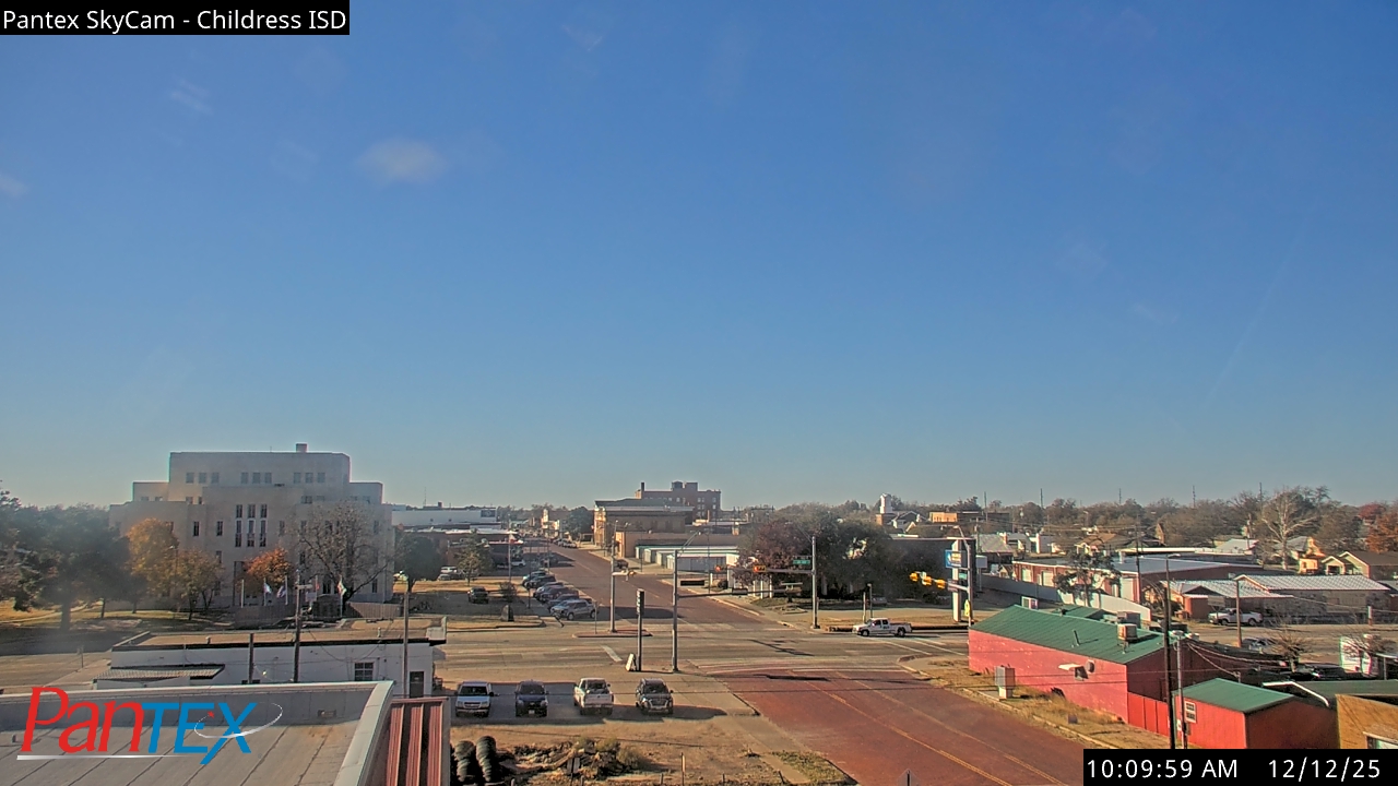 Thumbnail for current weather camera view from Childress ISD in Childress, Texas
