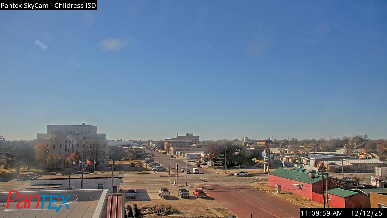 Thumbnail for current weather camera view from Childress ISD in Childress, Texas