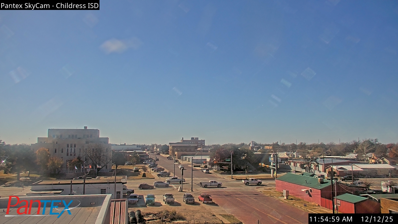 Thumbnail for current weather camera view from Childress ISD in Childress, Texas