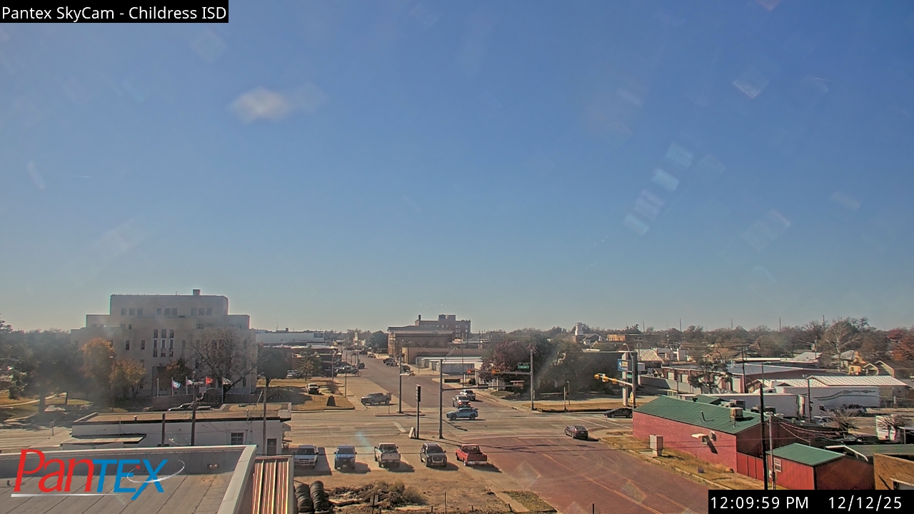 Thumbnail for current weather camera view from Childress ISD in Childress, Texas