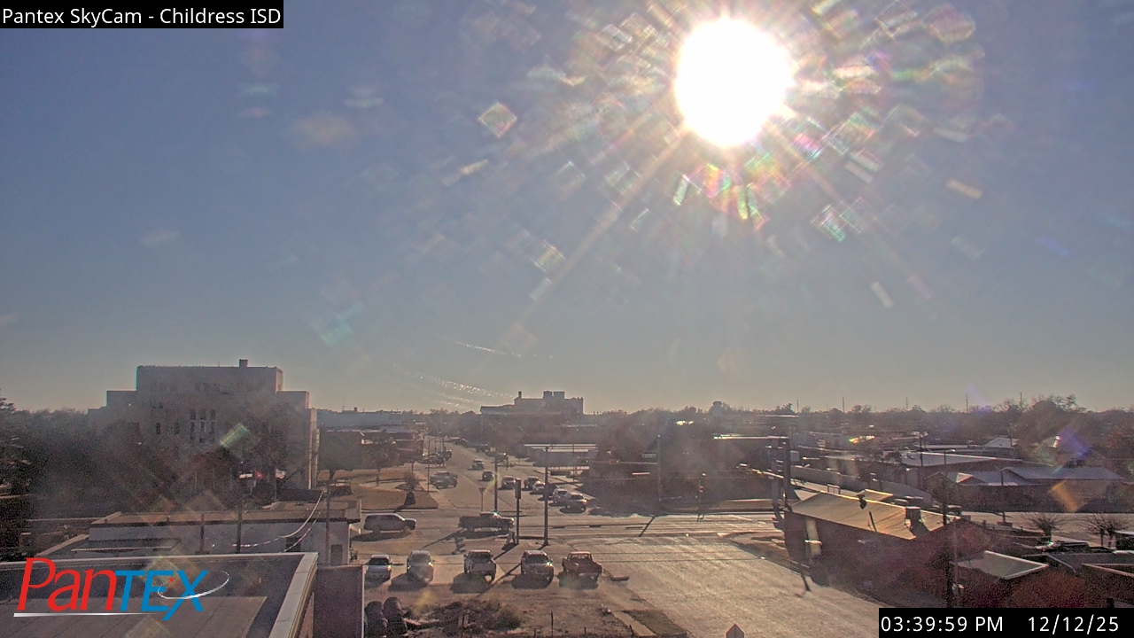 Thumbnail for current weather camera view from Childress ISD in Childress, Texas