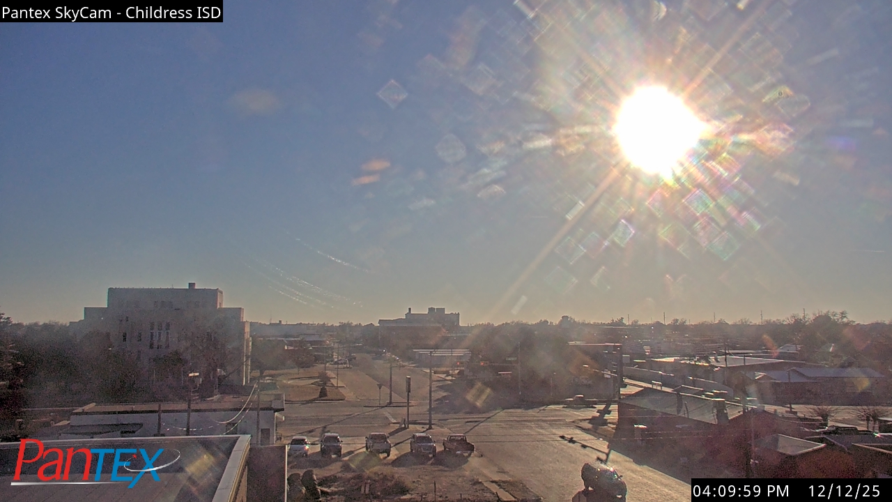 Thumbnail for current weather camera view from Childress ISD in Childress, Texas