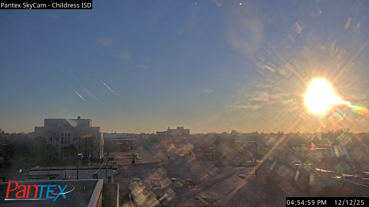 Thumbnail for current weather camera view from Childress ISD in Childress, Texas