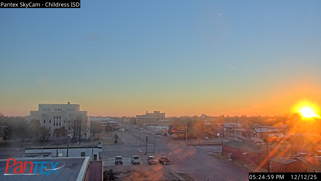 Thumbnail for current weather camera view from Childress ISD in Childress, Texas