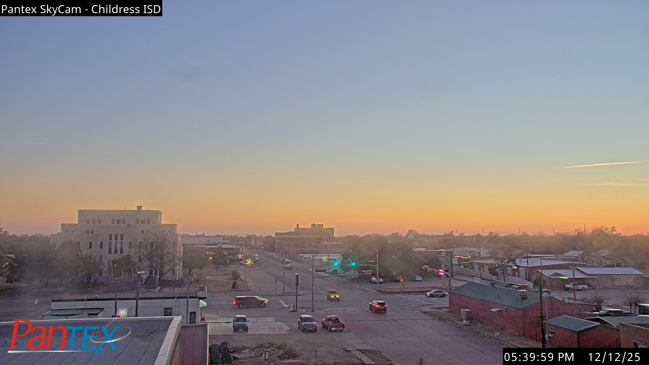 Thumbnail for current weather camera view from Childress ISD in Childress, Texas