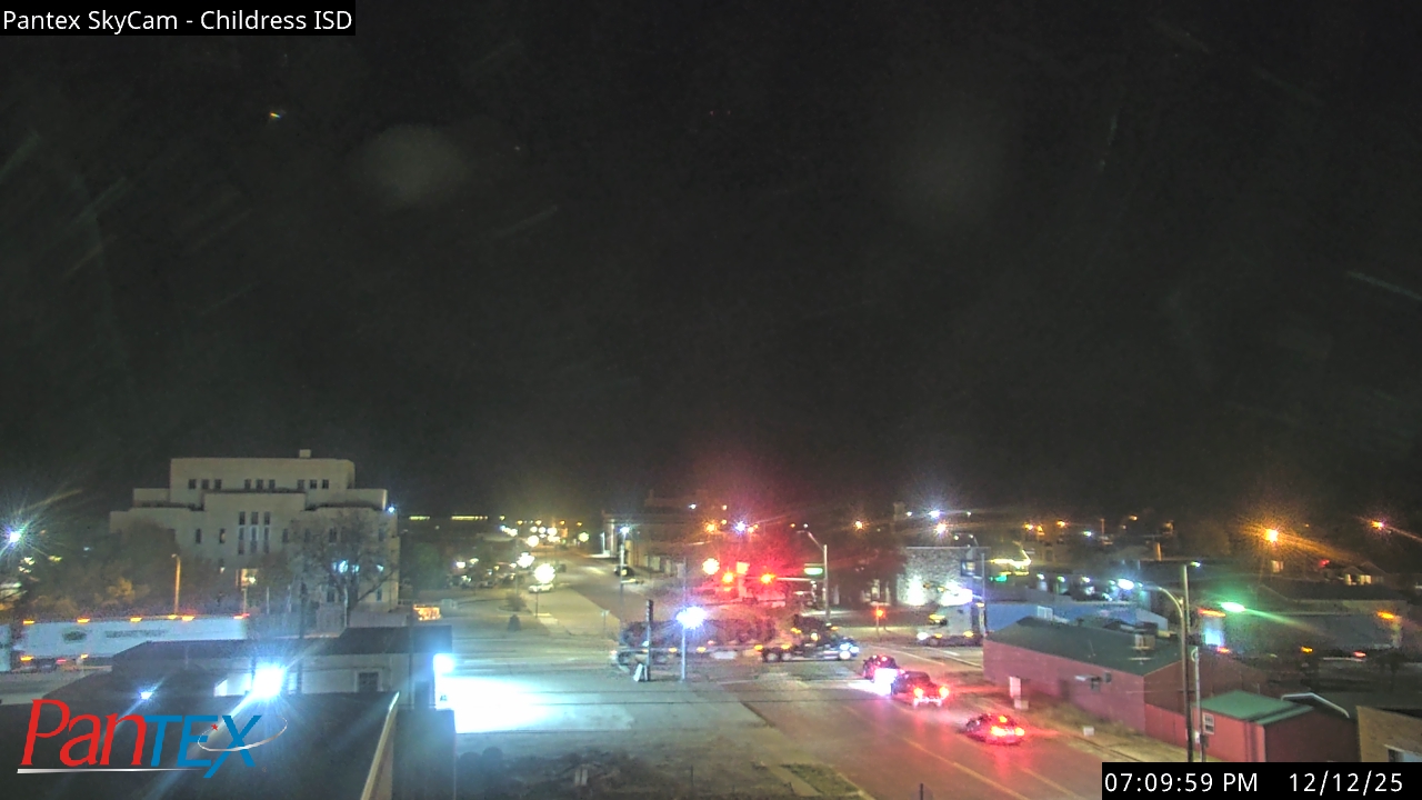 Thumbnail for current weather camera view from Childress ISD in Childress, Texas