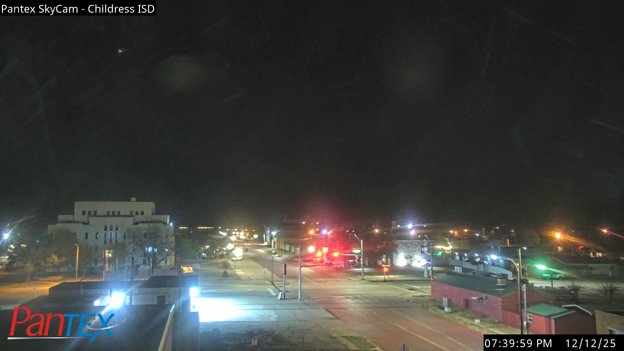 Thumbnail for current weather camera view from Childress ISD in Childress, Texas