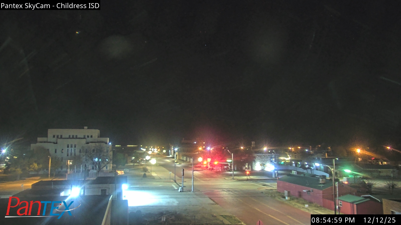 Thumbnail for current weather camera view from Childress ISD in Childress, Texas