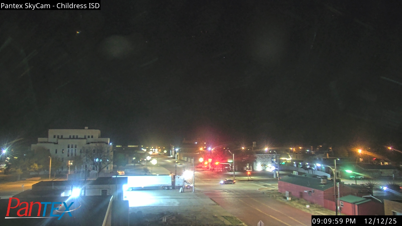Thumbnail for current weather camera view from Childress ISD in Childress, Texas