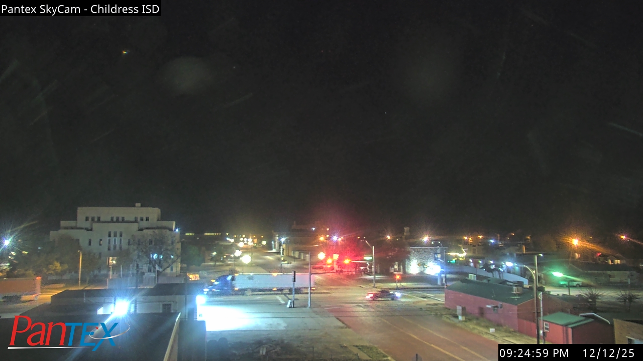 Thumbnail for current weather camera view from Childress ISD in Childress, Texas