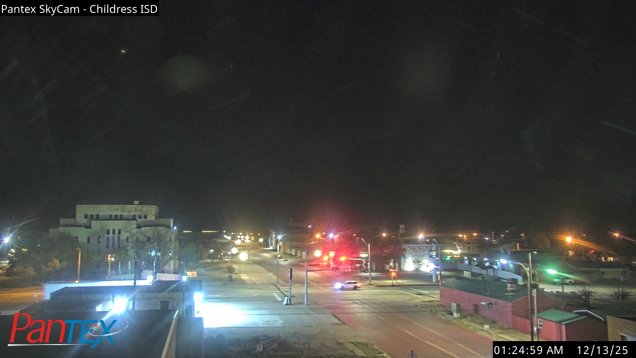 Thumbnail for current weather camera view from Childress ISD in Childress, Texas