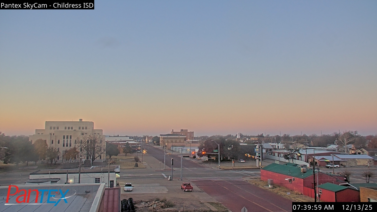 Thumbnail for current weather camera view from Childress ISD in Childress, Texas