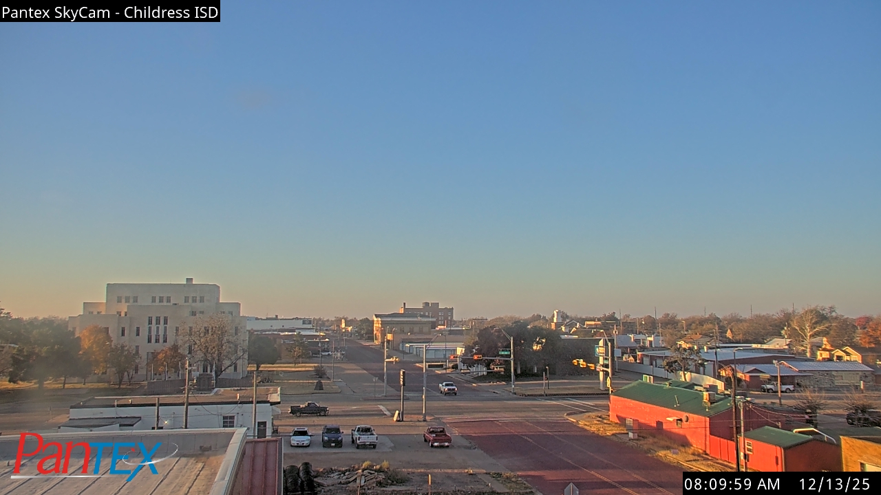 Thumbnail for current weather camera view from Childress ISD in Childress, Texas