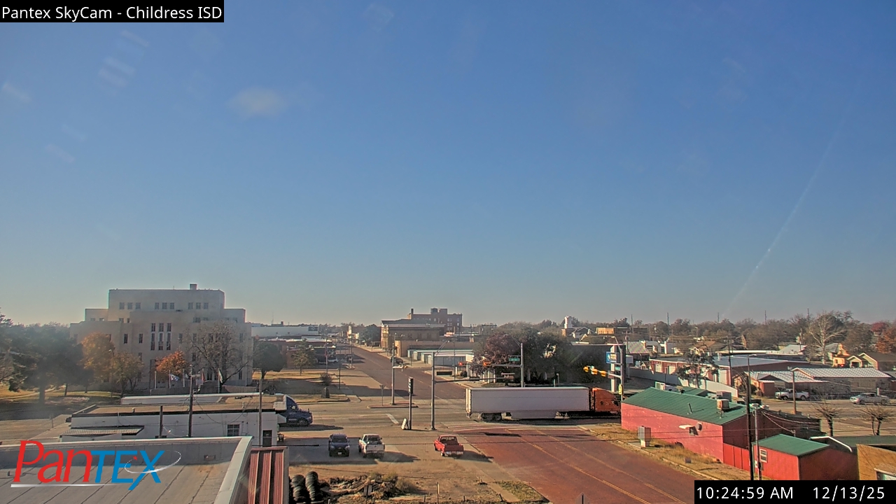 Thumbnail for current weather camera view from Childress ISD in Childress, Texas