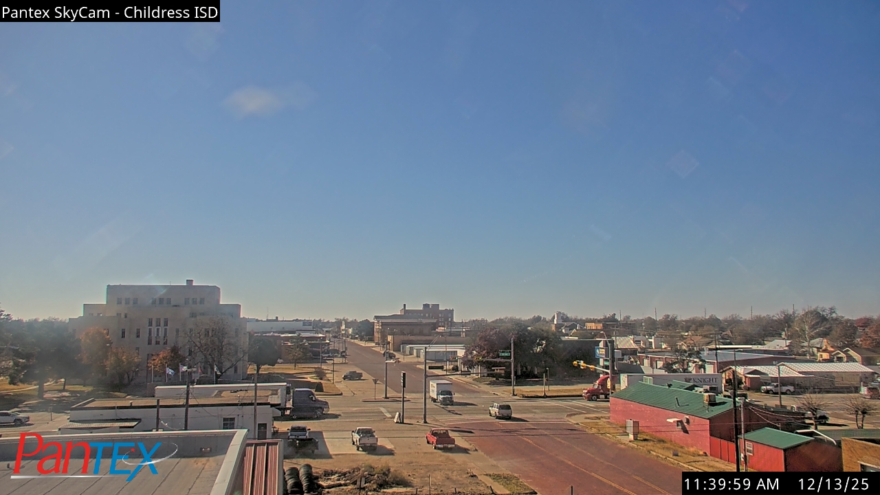 Thumbnail for current weather camera view from Childress ISD in Childress, Texas
