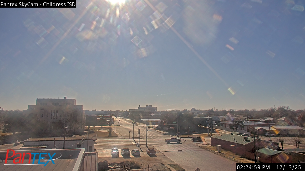 Thumbnail for current weather camera view from Childress ISD in Childress, Texas