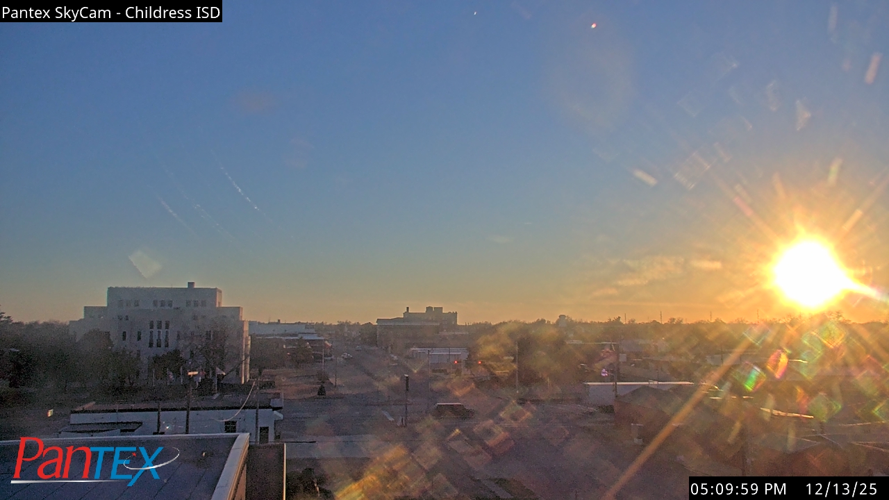 Thumbnail for current weather camera view from Childress ISD in Childress, Texas