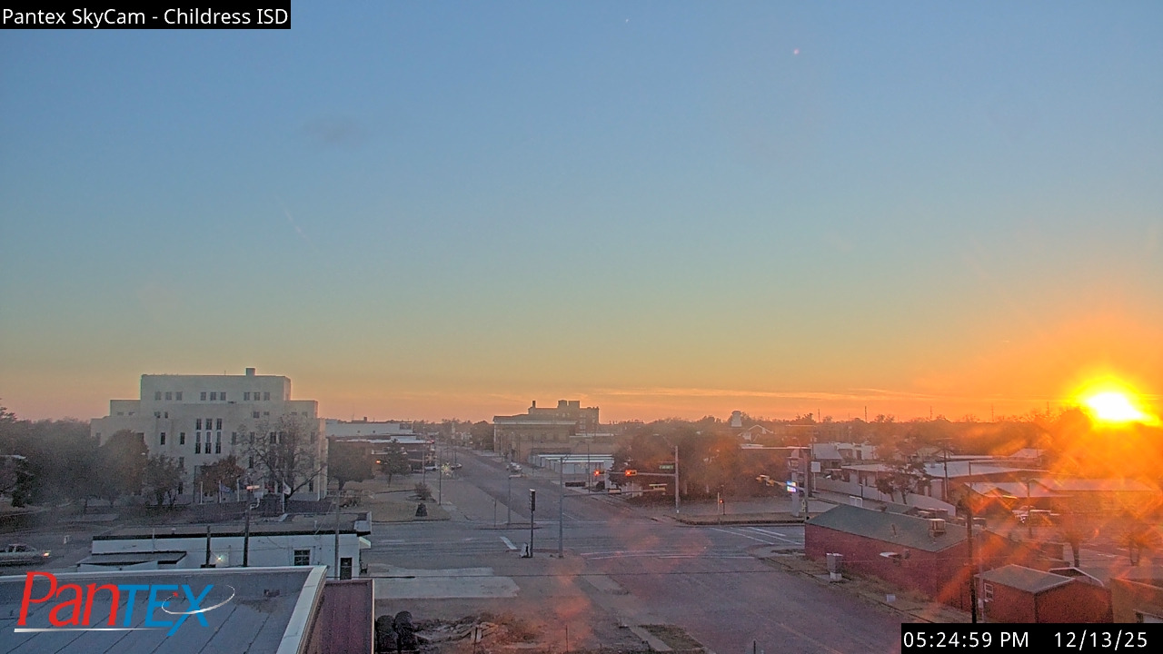 Thumbnail for current weather camera view from Childress ISD in Childress, Texas