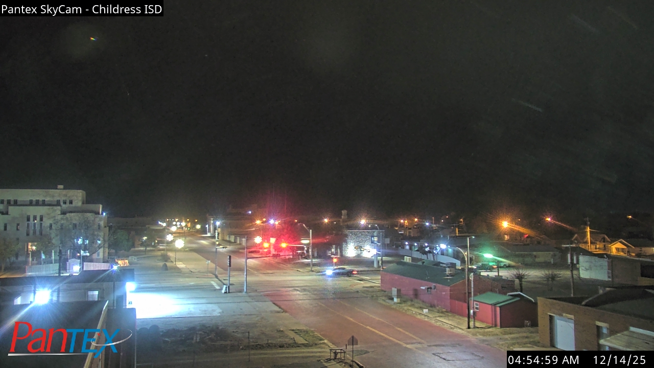 Thumbnail for current weather camera view from Childress ISD in Childress, Texas