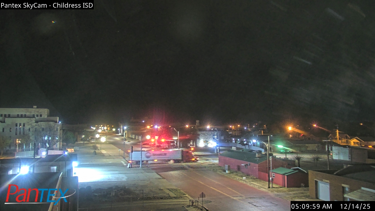 Thumbnail for current weather camera view from Childress ISD in Childress, Texas