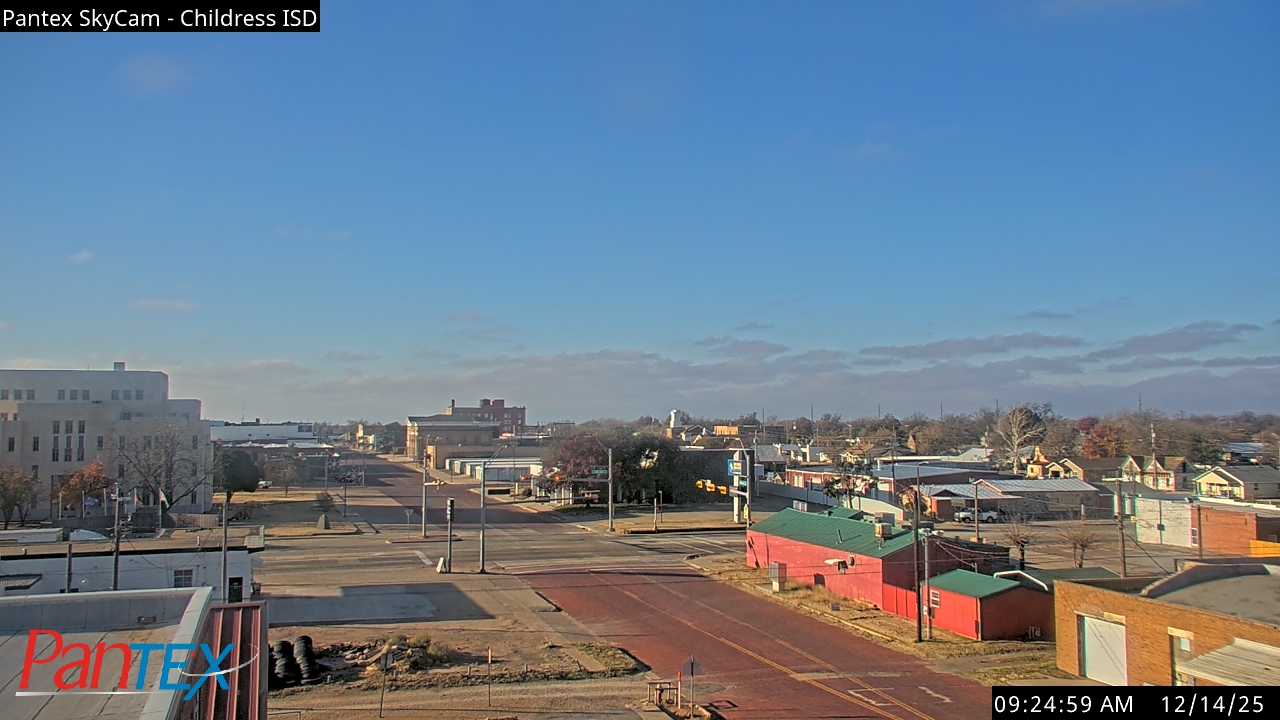Thumbnail for current weather camera view from Childress ISD in Childress, Texas