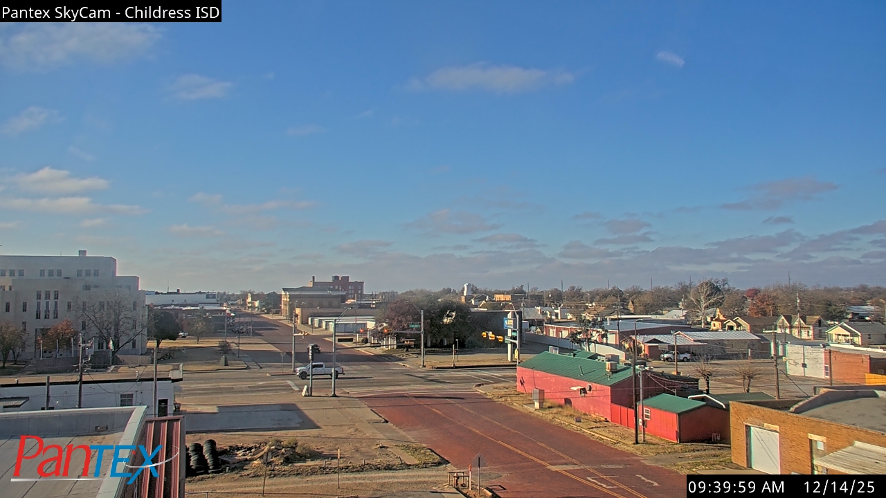Thumbnail for current weather camera view from Childress ISD in Childress, Texas