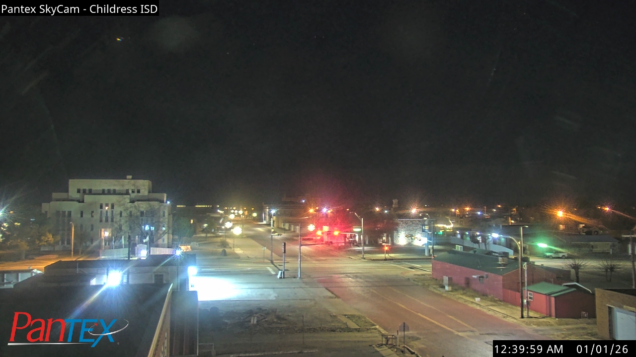 Thumbnail for current weather camera view from Childress ISD in Childress, Texas