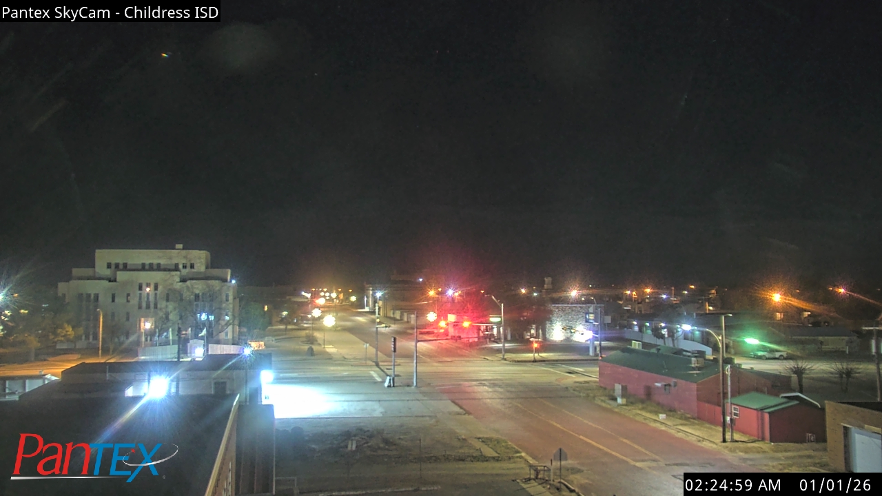 Thumbnail for current weather camera view from Childress ISD in Childress, Texas