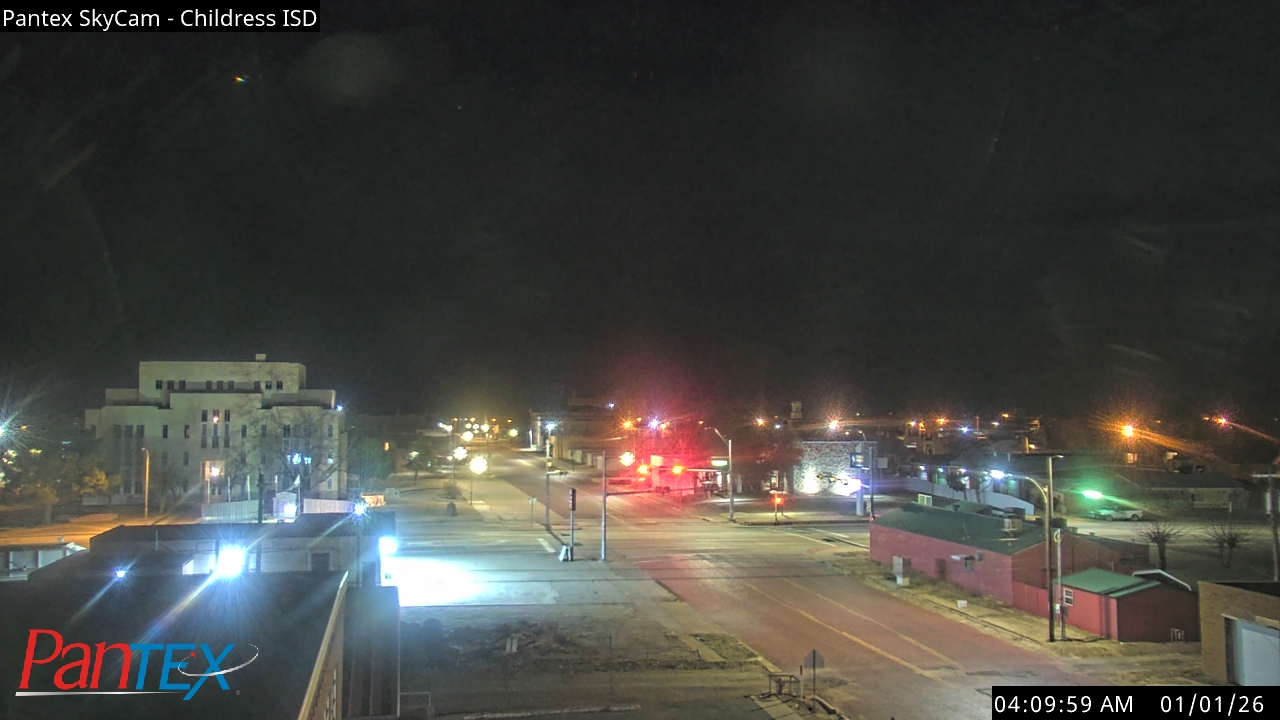 Thumbnail for current weather camera view from Childress ISD in Childress, Texas