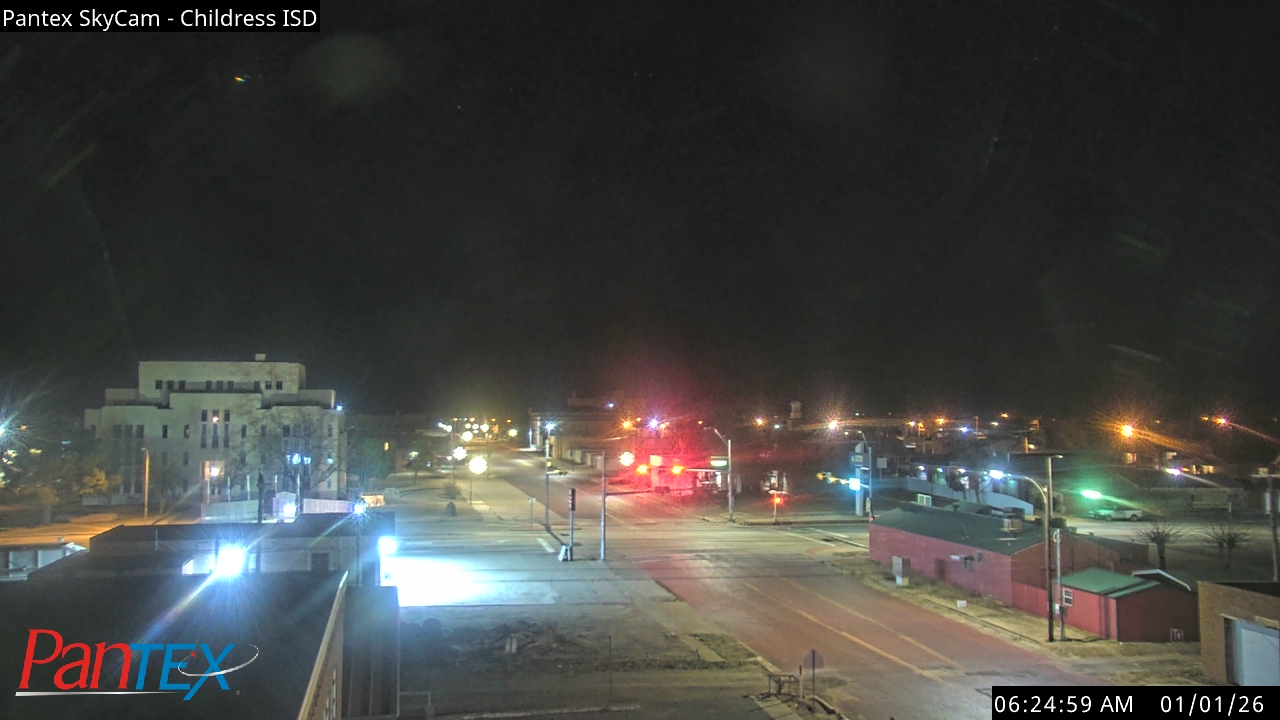 Thumbnail for current weather camera view from Childress ISD in Childress, Texas