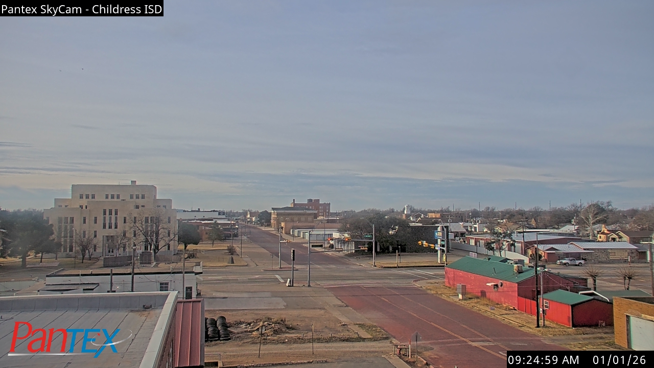 Thumbnail for current weather camera view from Childress ISD in Childress, Texas