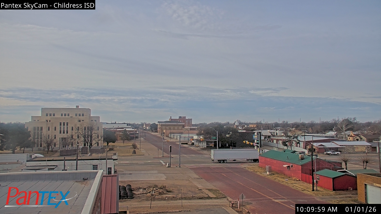 Thumbnail for current weather camera view from Childress ISD in Childress, Texas