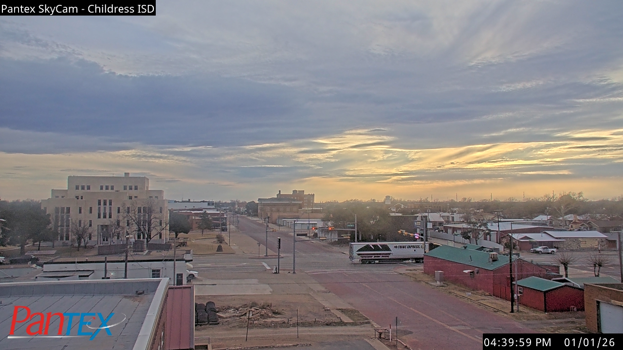 Thumbnail for current weather camera view from Childress ISD in Childress, Texas
