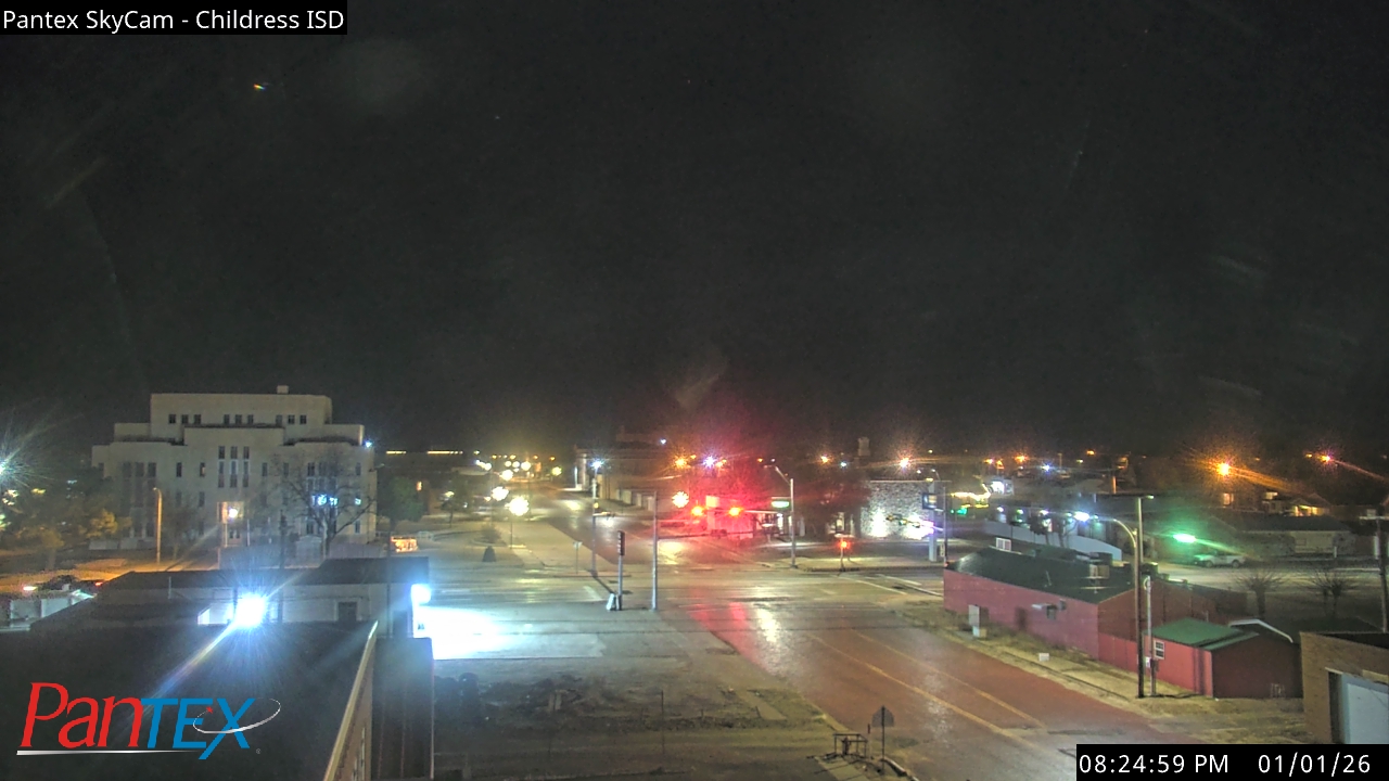 Thumbnail for current weather camera view from Childress ISD in Childress, Texas