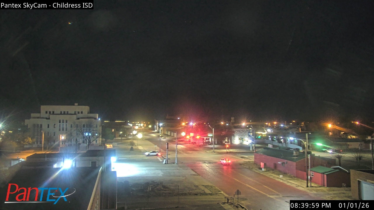 Thumbnail for current weather camera view from Childress ISD in Childress, Texas